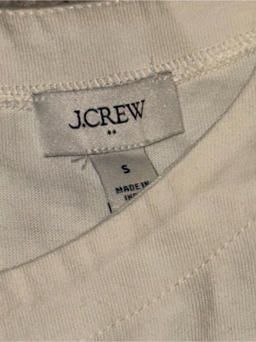 J. Crew Cream Puff-Sleeve Long Sleeve Tee